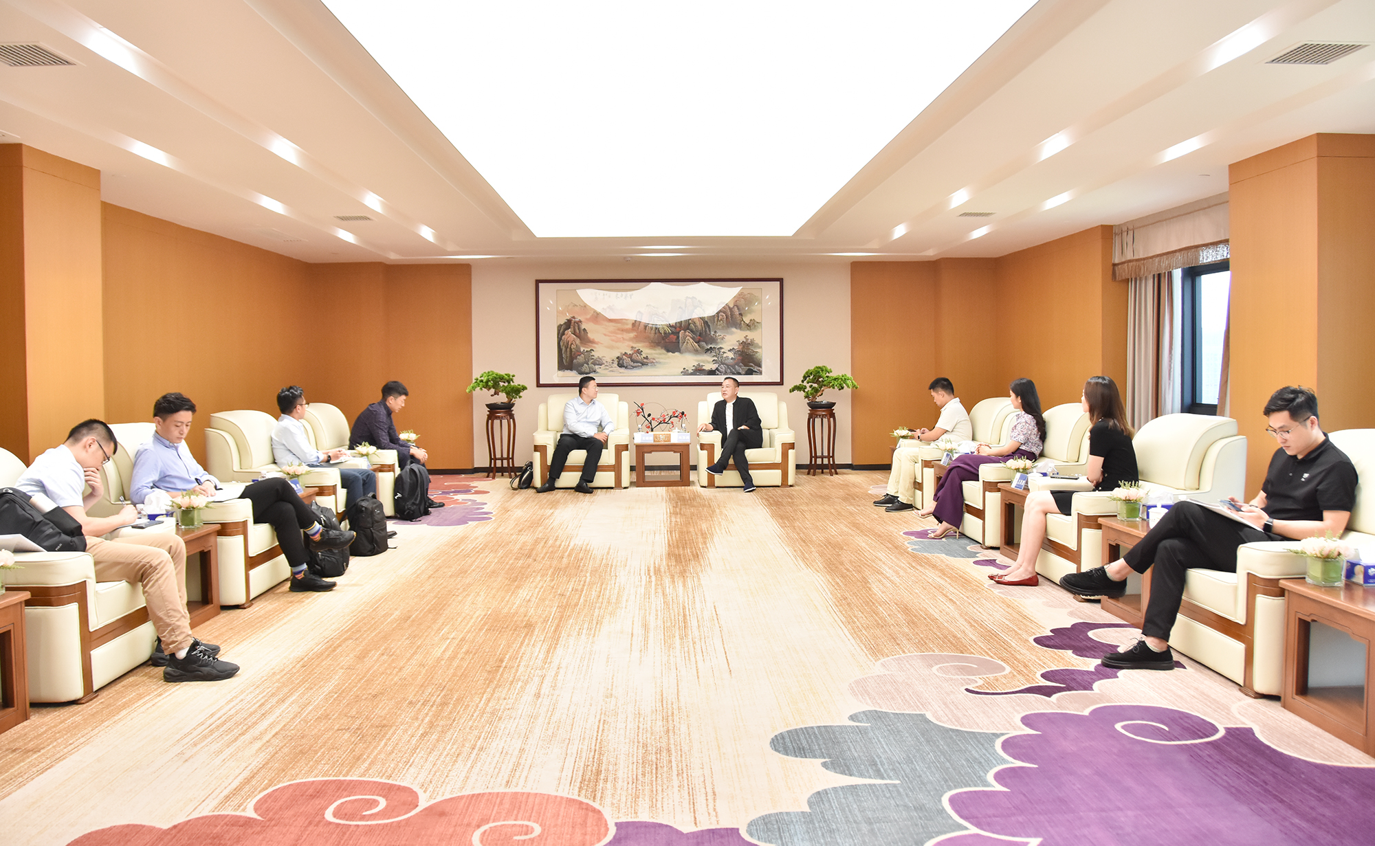 广东粤财金融租赁公司莅临bifa必发集团调查互换(图4)