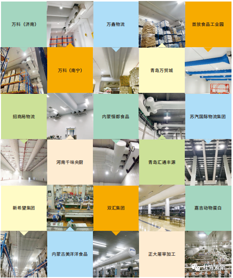 pg电子游戏试玩柔性风管在冷库行业的客户